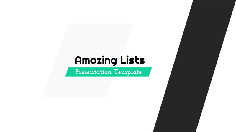 Amazing Lists - PowerPoint template - Features Image 1