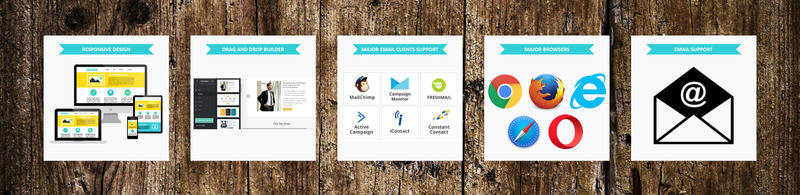 APP - Multipurpose Responsive Newsletter Template - Features Image 1