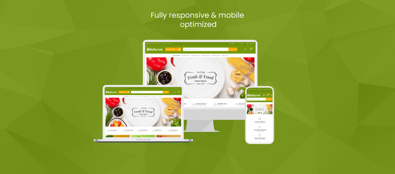 Naturve Vegetable Store Magento Theme - Features Image 1