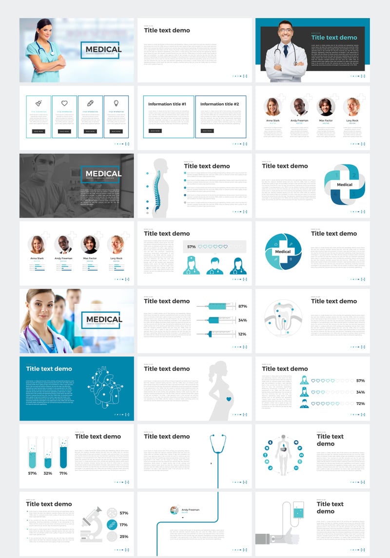 Medical - PowerPoint template #65790 - TemplateMonster