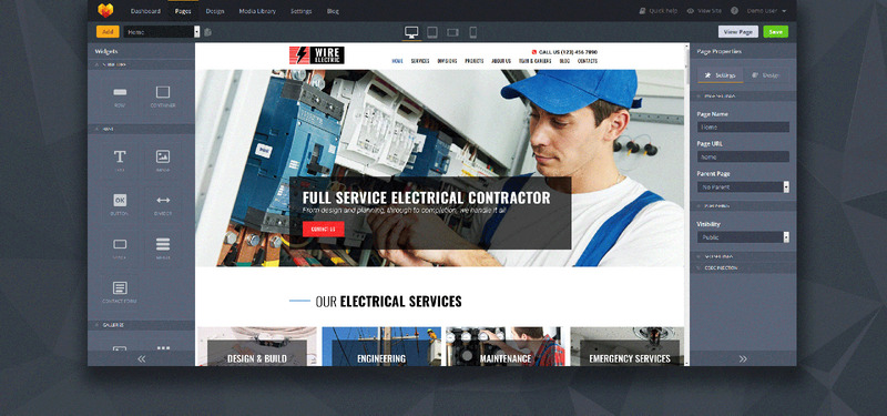 Wire - Electrical Company Moto CMS 3 Template - Features Image 2