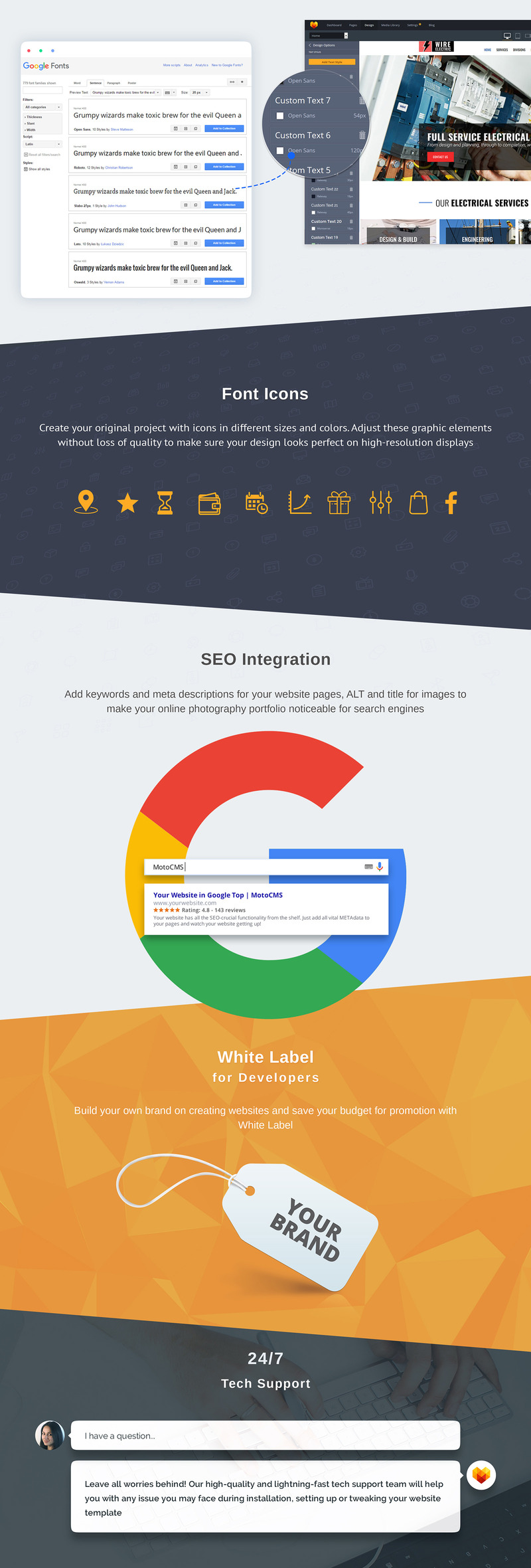 Wire - Electrical Company Moto CMS 3 Template - Features Image 5