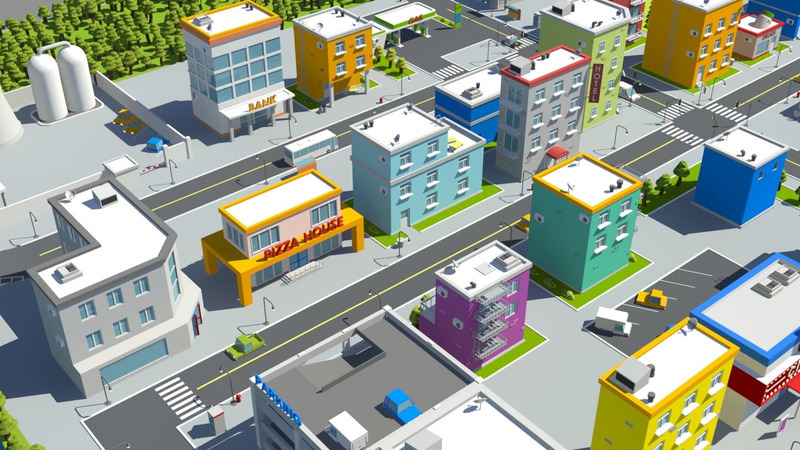 Low Poly City 3D Model - Features Image 7