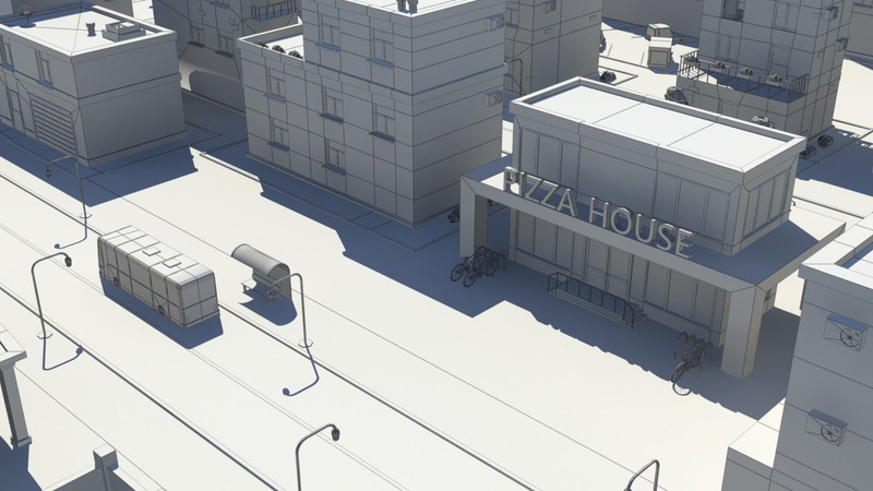 Low Poly City 3D Model - Features Image 10