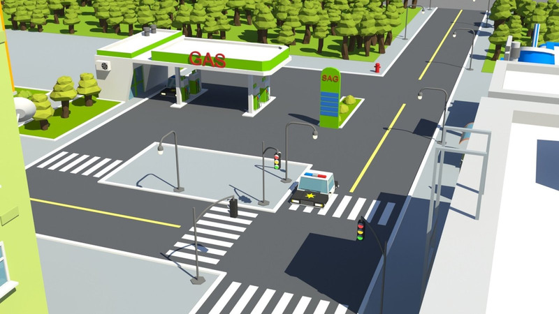 Low Poly City 3D Model - Features Image 13