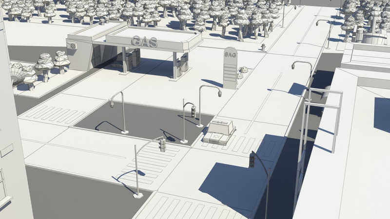 Low Poly City 3D Model - Features Image 14