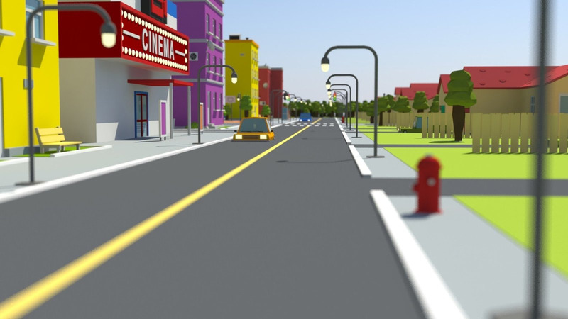 Low Poly City 3D Model - Features Image 17