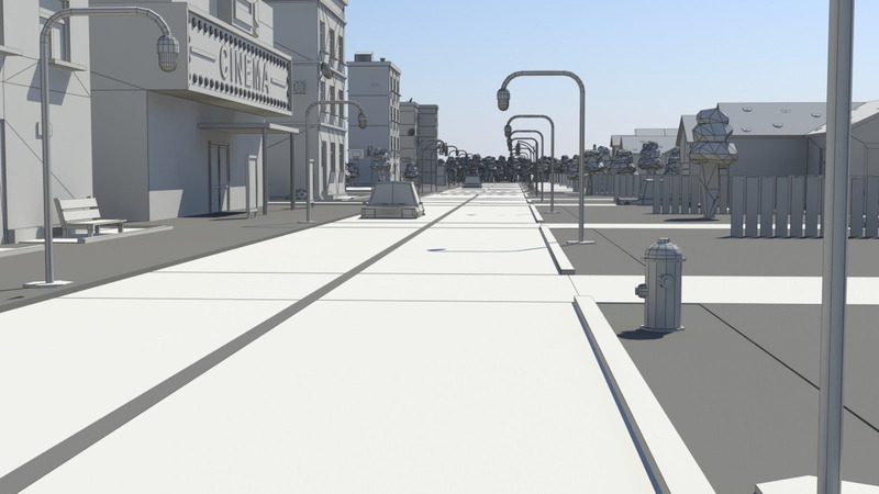 Low Poly City 3D Model - Features Image 18