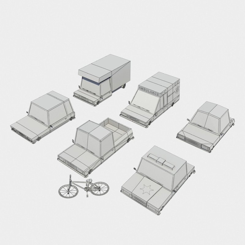 Low Poly City 3D Model - Features Image 26