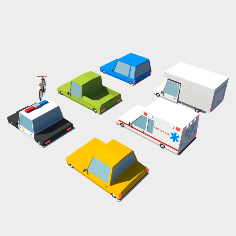 Low Poly City 3D Model - Features Image 27