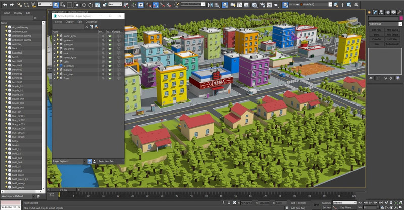 Low Poly City 3D Model - Features Image 28