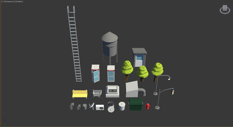 Low Poly City 3D Model - Features Image 29