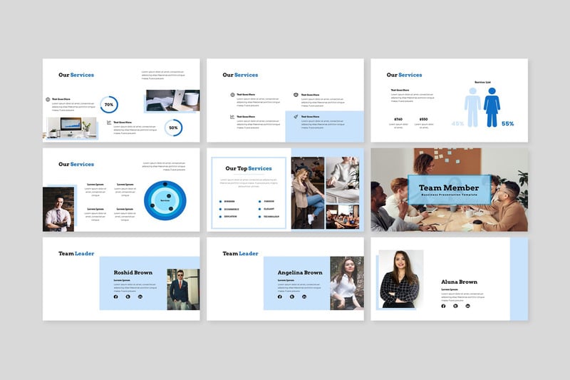 Business Plan 1 - Modern Business PowerPoint template