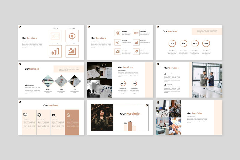 Финансы - шаблон PowerPoint для современного бизнеса - Features Image 3