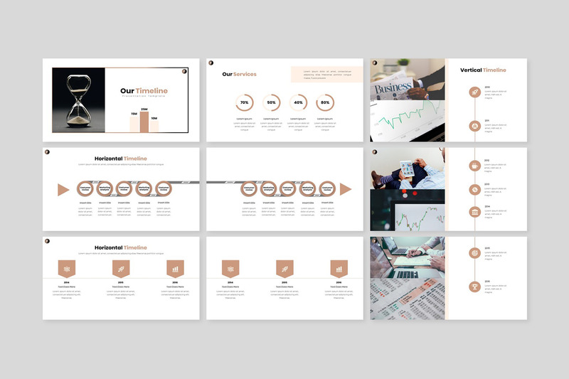 Финансы - шаблон PowerPoint для современного бизнеса - Features Image 7