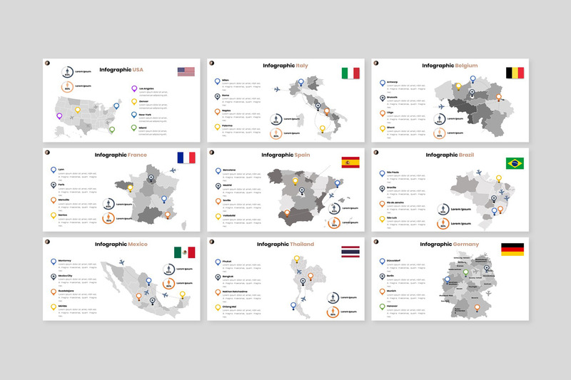 Финансы - шаблон PowerPoint для современного бизнеса - Features Image 9