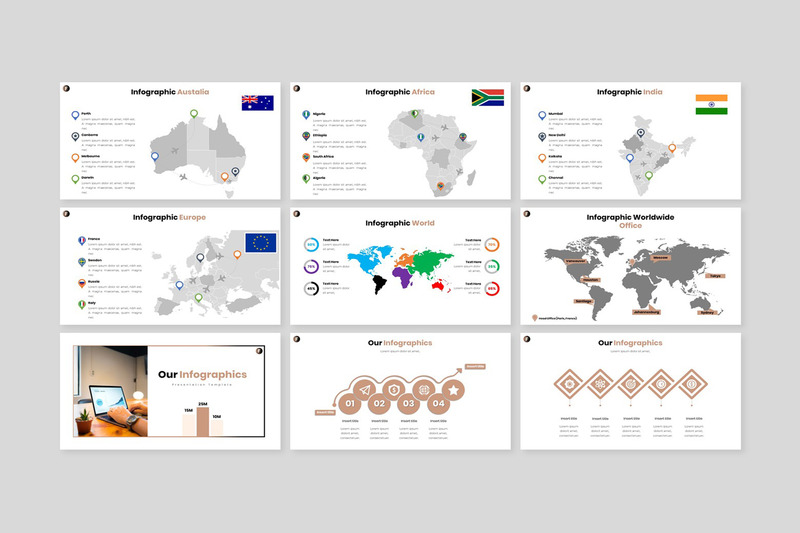 Финансы - шаблон PowerPoint для современного бизнеса - Features Image 10