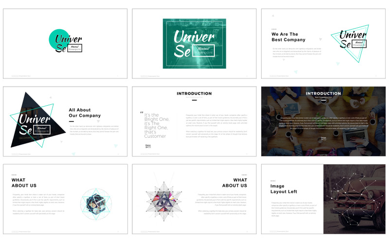 Universe PowerPoint template - Features Image 1