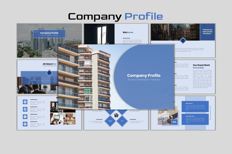 Profil de l'entreprise 1 - Modèle PowerPoint d'entreprise moderne - Caractéristiques de l’image 1