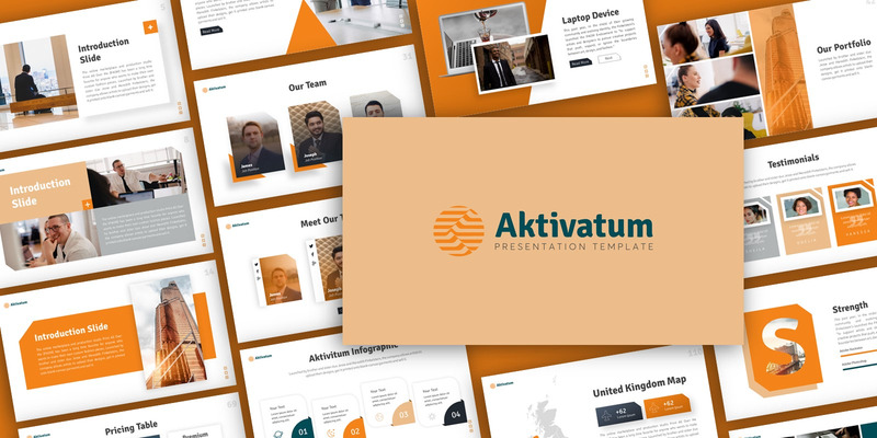 Шаблон бизнес-презентации Aktivatum PowerPoint - Features Image 1