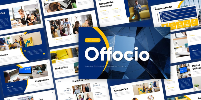 Modello PowerPoint di presentazione per gli investitori di Offocio - Caratteristiche Immagine 1
