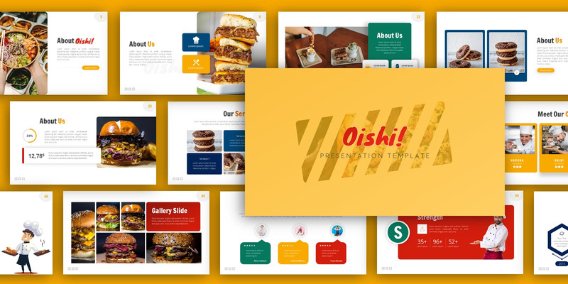 Oishi! Modello PowerPoint di presentazione del cibo Food - Caratteristiche Immagine 2