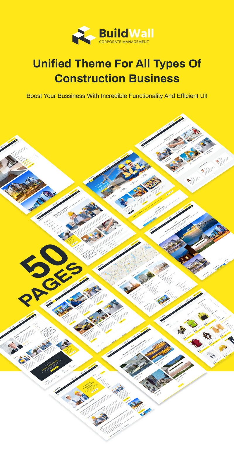 BuildWall - Construction Company Multipurpose WordPress Theme - Features Image 1