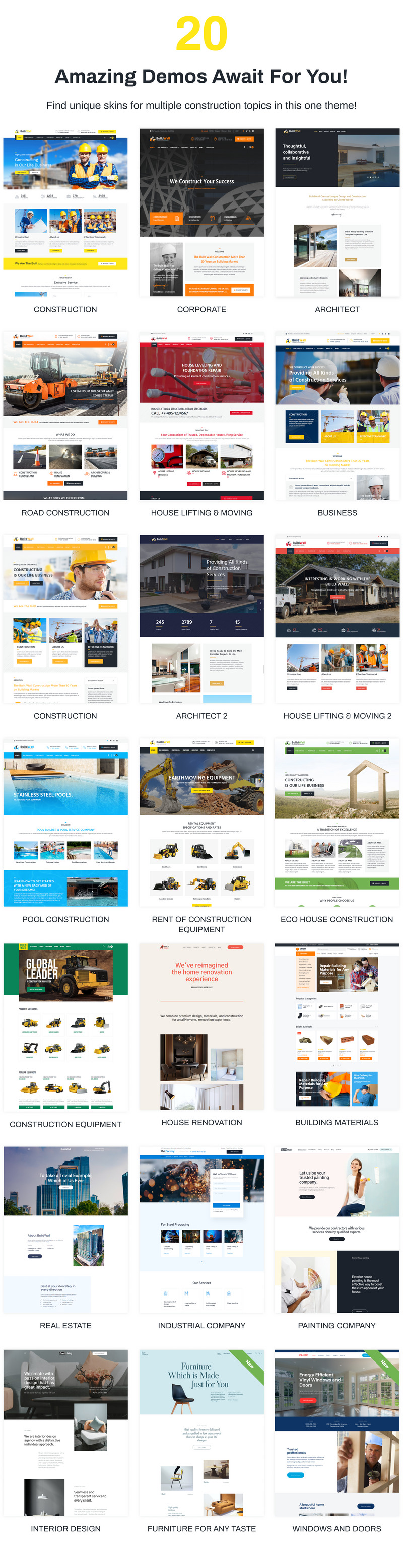 BuildWall - Construction Company Multipurpose WordPress Theme - Features Image 2