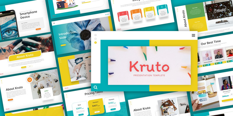 Kruto创意演示PowerPoint模板 - Features Image 1