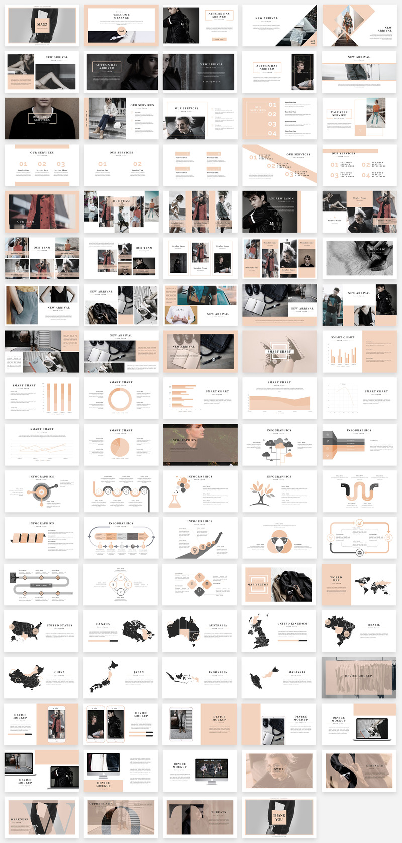 Magz Lookbook - Modello di Keynote - Caratteristiche Immagine 1