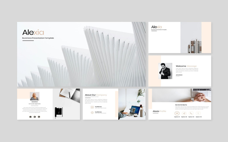 Alexia - Modello PowerPoint aziendale creativo - Caratteristiche Immagine 1