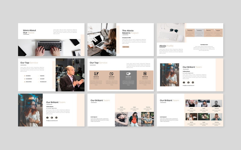 Alexia - Creative Business - шаблон Keynote - Features Image 2