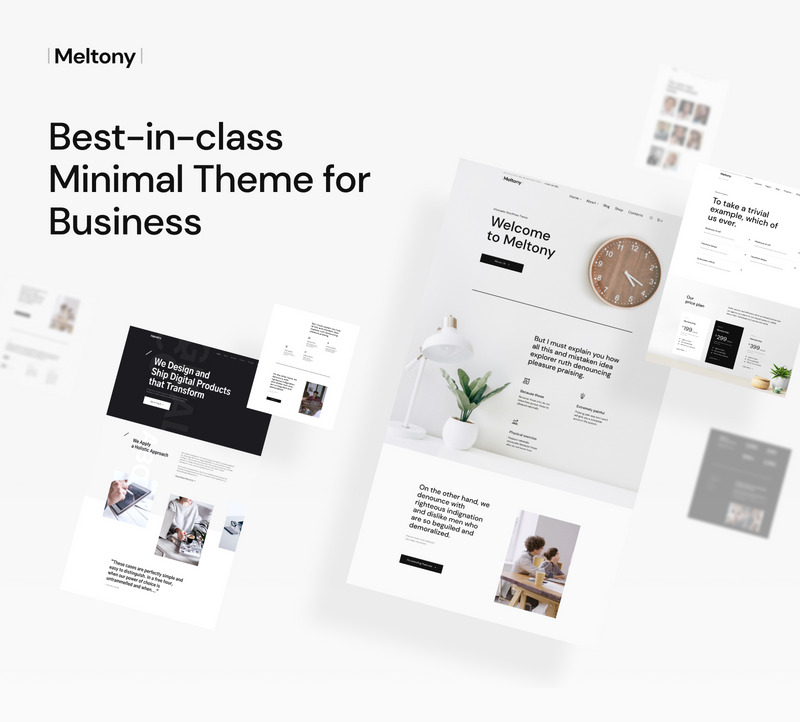 WordPress Theme namens Meltony - Minimalist for Any Businesses #71806 - Bildeigenschaften 1