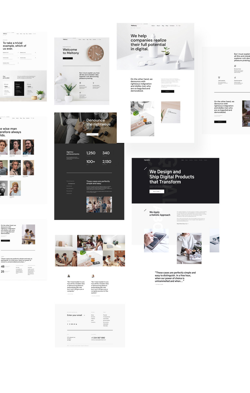 WordPress Theme namens Meltony - Minimalist for Any Businesses #71806 - Bildeigenschaften 4