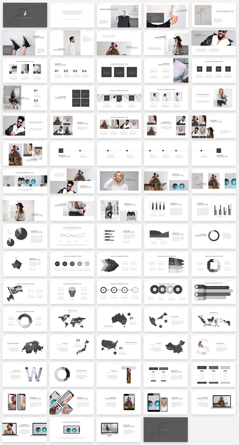 Fashionista - Fashion - Modello di Keynote - Caratteristiche Immagine 1