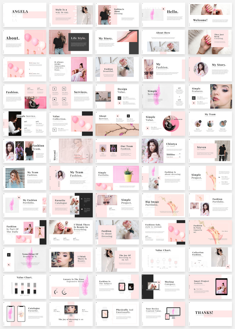 Angela - Creative Fashion - Keynote template - Features Image 1
