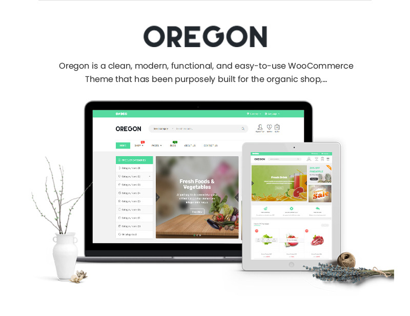 Oregon - Organic Food WooCommerce Theme - Features Image 1