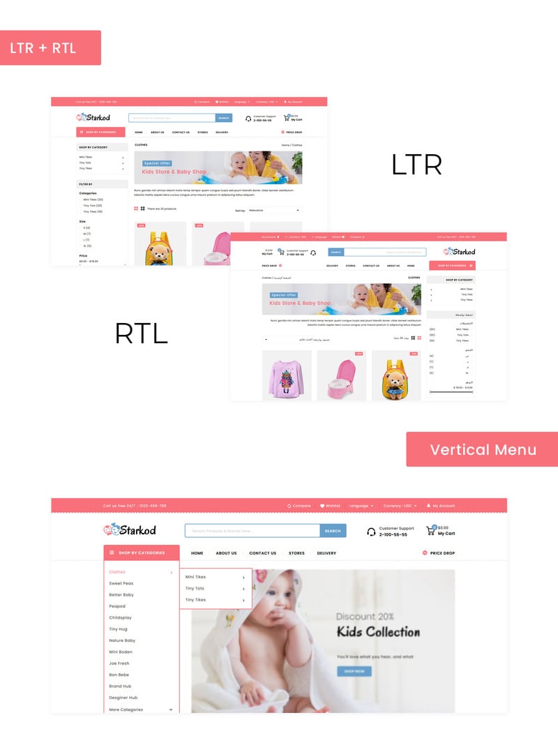 Responzivní PrestaShop motiv Starkod - Kids and Toys Store PrestaShop Theme #148689 - Obrázek funkce 2