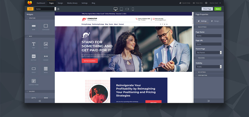 Consultup - Consulting Firm Moto CMS 3 Template - Features Image 2