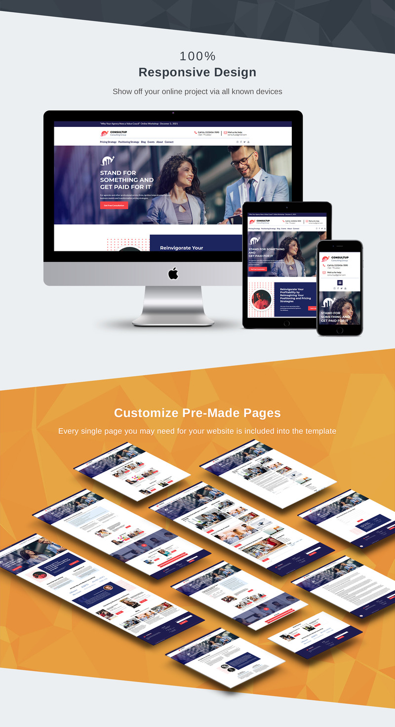 Consultup - Consulting Firm Moto CMS 3 Template - Features Image 3