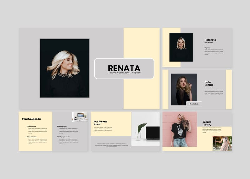 Renata - Creative Business PowerPoint-sjabloon - Features Image 1