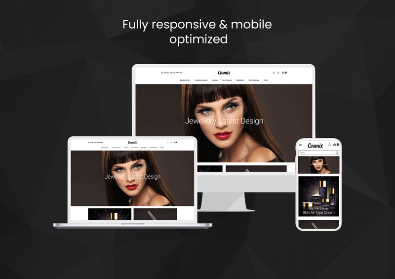 Cosmix - Cosmetic and Beauty Store PrestaShop Theme - адаптивний PrestaShop шаблон №150821 - Характеристики зображення 1