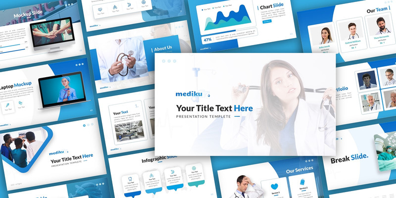 Modello PowerPoint di presentazione medica Mediku - Caratteristiche Immagine 1