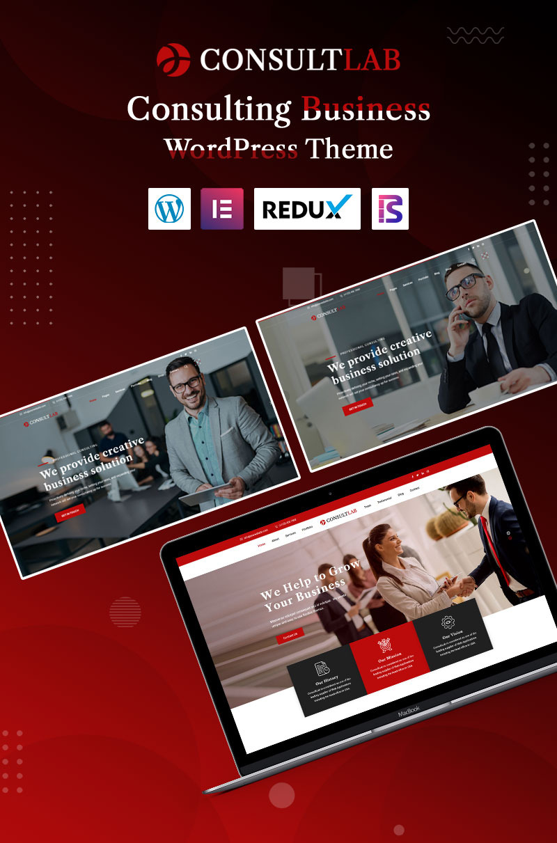 Consultlab - Business Consulting WordPress Theme - Features Image 1