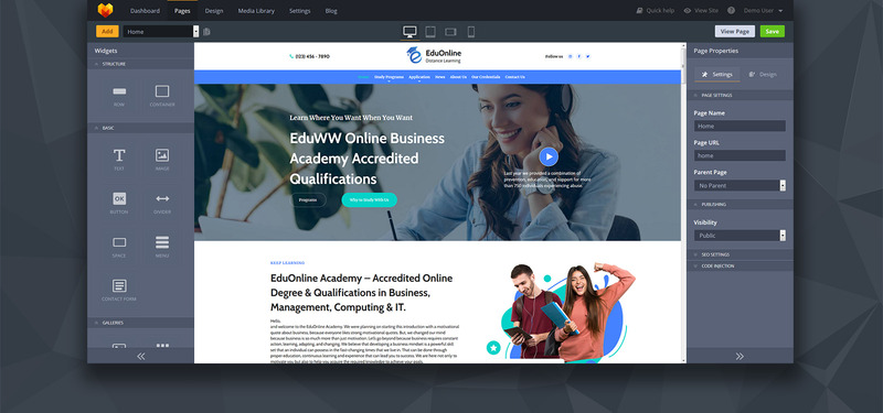 EduOnline - Distance Learning Moto CMS 3 Template - Features Image 2