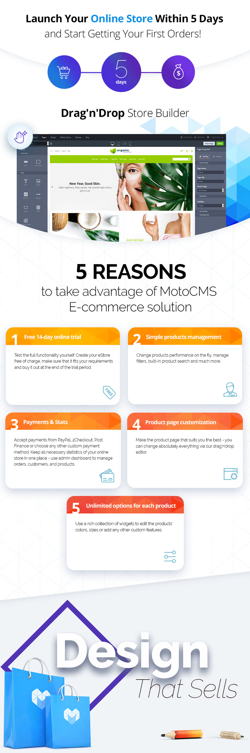 Organic Cosmetics - Make Up Shop MotoCMS Ecommerce Template - Features Image 1