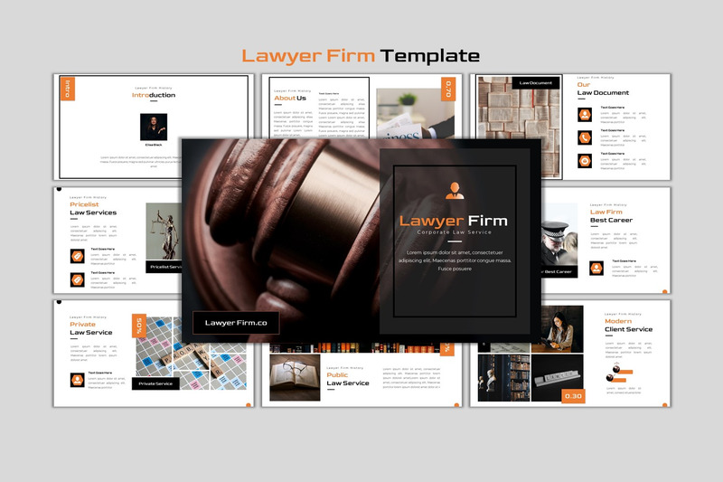 Advocatenkantoor - Creative Business PowerPoint-sjabloon - Features Image 1