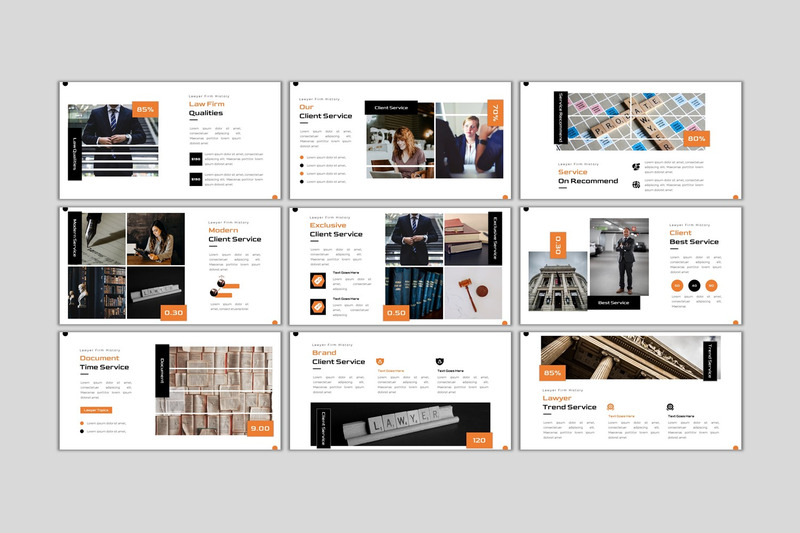 Anwaltskanzlei - Creative Business Google Slides - Eigenschaften Bild 3