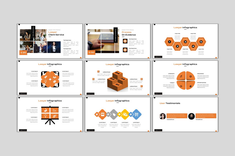 Anwaltskanzlei - Creative Business Google Slides - Eigenschaften Bild 4