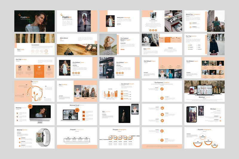Modèle PowerPoint de mode - entreprise créative - Caractéristiques de l’image 2